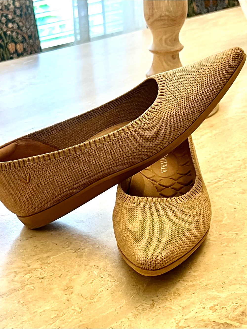 VIVAIA Comfort Knit Ballet Flats - Tan